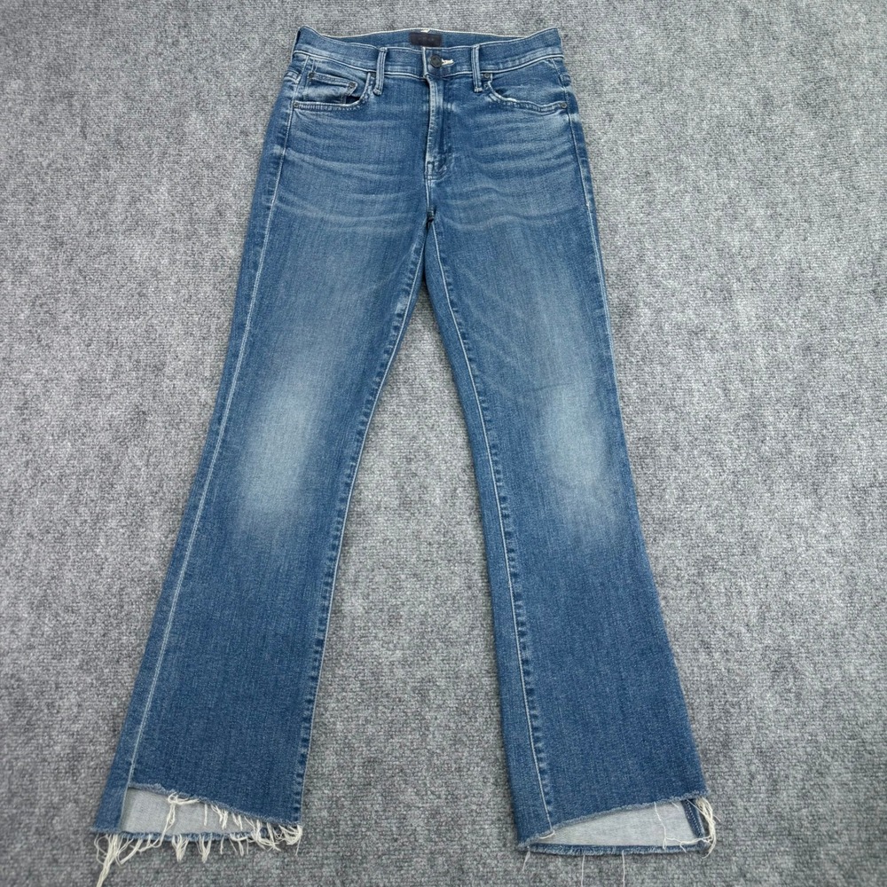 MOTHER Jeans Women's 25 (Fits 26x27) Insider Crop Step Fray Wish On A Star USA